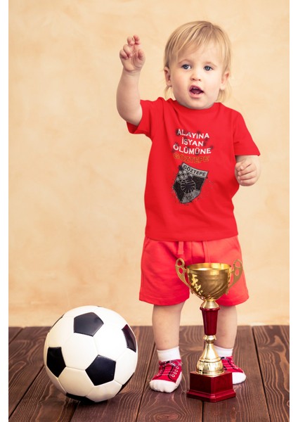 Çocuk Göztepe Alayına Isyan Kısa Kollu Bisiklet Yaka T-Shirt - Tişört