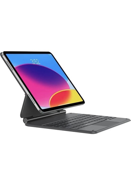 Ipad A16/10.NESIL 2022/2025 Uyumlu Magic Uyumlu Touchpad Işıklı Türkçe Q Klavyeli Kılıf