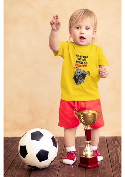 Çocuk Göztepe Alayına Isyan Kısa Kollu Bisiklet Yaka T-Shirt - Tişört modelleri