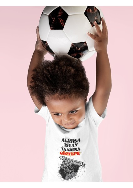 Çocuk Göztepe Alayına Isyan Kısa Kollu Bisiklet Yaka T-Shirt - Tişört