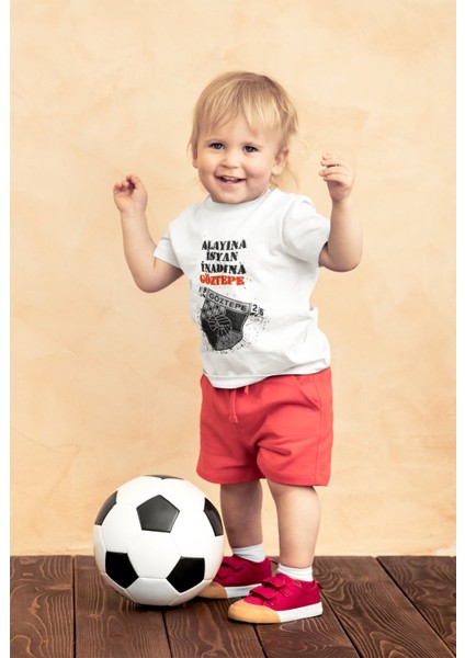 Çocuk Göztepe Alayına Isyan Kısa Kollu Bisiklet Yaka T-Shirt - Tişört fiyatları