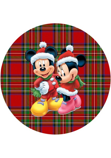 Minnie ve Mickey Yılbaşı, Christmas 2 Adet Kış Supla, Kumaş - Içi Ahşaplı Supla fiyatları