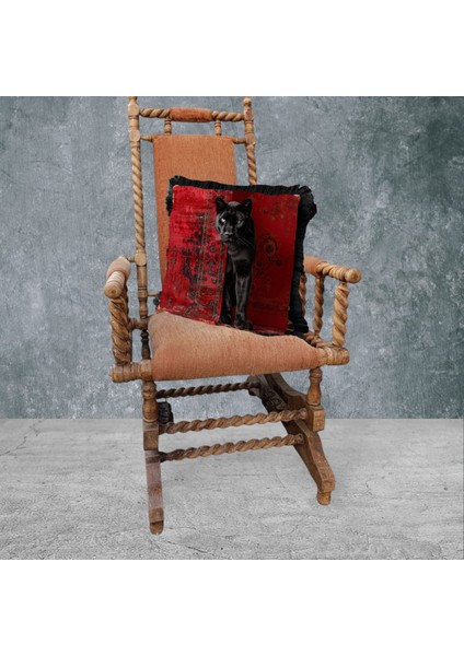 Panter Çift Taraflı Dekoratif Püsküllü - Saçaklı Kırlent Kılıfı 1 Adet 43X43CM fiyatları