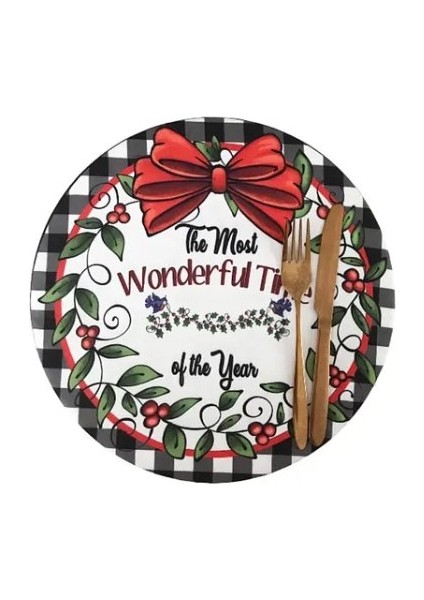 Wonderful Time Yılbaşı, Christmas 2 Adet Kış Supla, Kumaş - Içi Ahşaplı Supla fiyatları