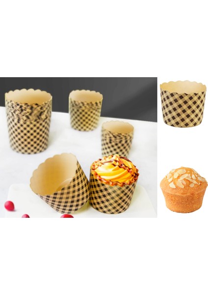 Naturel Renkli Kağıt Kek Kalıbı, Muffin Kalıbı, Cupcake Kapsülü