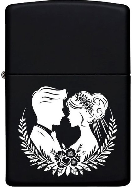 Sevgililer Için Kişiye Özel Isimli Benzinli Siyah Metal Çakmak MP25 fiyatları