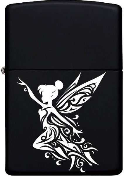 Peri Desenli Kişiye Özel Isimli Benzinli Siyah Metal Çakmak MP29 fiyatları