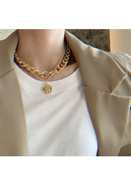 Adorn Vintage Katmanlı Kolye