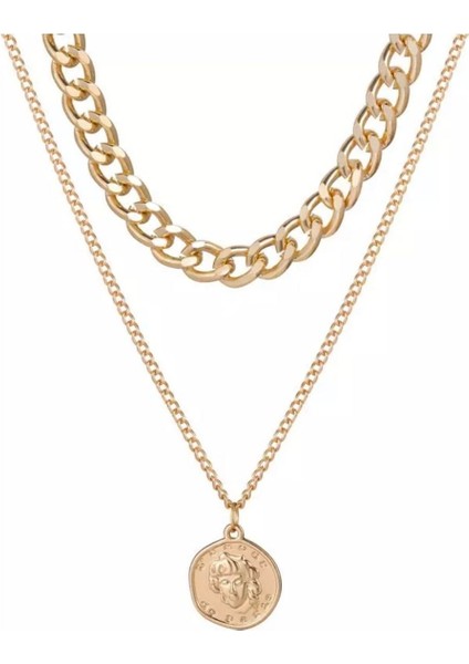 Adorn Vintage Katmanlı Kolye