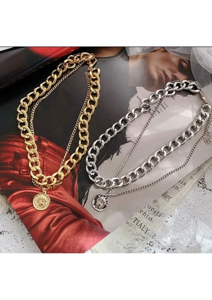 Adorn Vintage Katmanlı Kolye