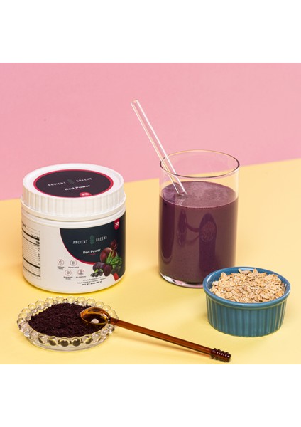Red Power Büyük Boy 180G 30 Porsiyon Bitkisel Mor Süper Gıda Karışımı Glutensiz, Vegan, Katkı ve Koruyucu Madde İçermez modelleri