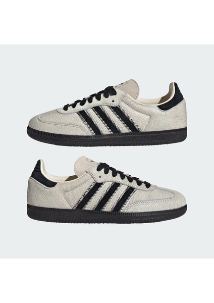 Samba Og Wonder White Black Pony Kadın Sneaker Spor Ayakkabı JP5329