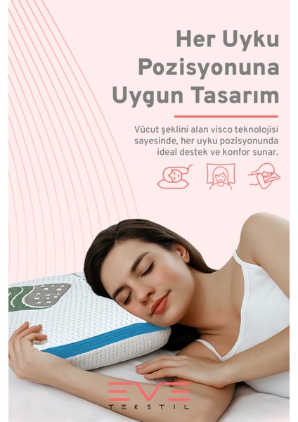 Air File Kumaşlı Visco Dream Hava Alabilen Ortopedik Yastık fırsatları