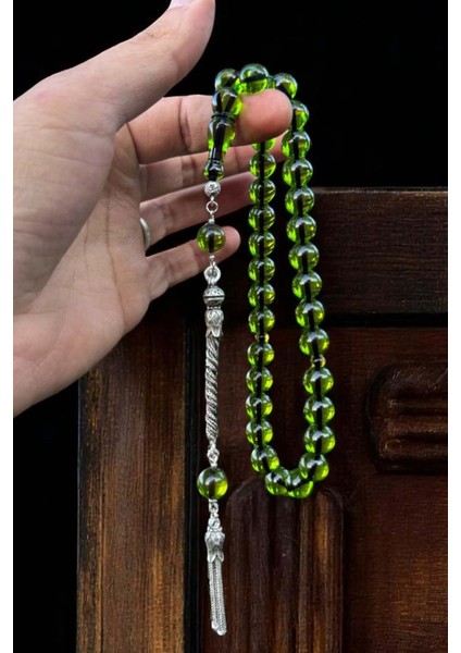 Sertifikalı 925 Ayar Gümüş Püsküllü Premium Üst Kalite Ateş Kehribar Tesbih Kutu Yazılı Babalar Günü fiyatları