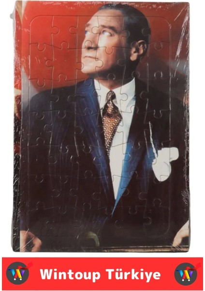 Premium Eğitici Eğlenceli El-Göz Koordinasyonu Motor Becerisi Geliştiren 42 Parça Puzzle Atatürk modelleri