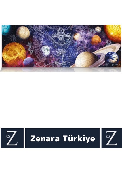 Premium Eğlenceli Eğitici Görsel Algı Problem Çözme Becerisi Puzzle 1000 Parça Uzayın Derinlikleri