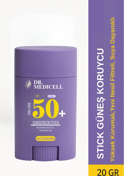 Stick Hassas Bölgeler İçin SPF 50 Yüksek Korumalı Stick Güneş Kremi 20 gr