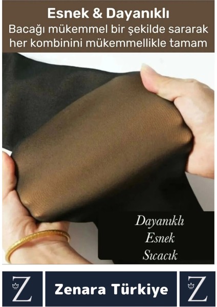 Toparlayıcı Korse Etkili Dayanıklı Esnek Sıcak Tutan Termal Peluş Içli Ten Görünümlü Tayt Çorap fırsatları