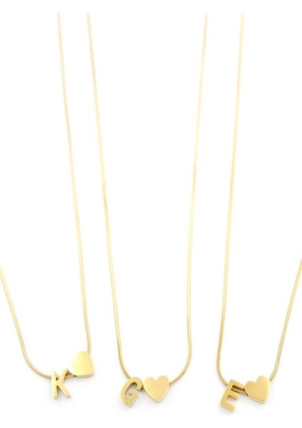 24'lü Kalp Harf Kolye - Altın fiyatları