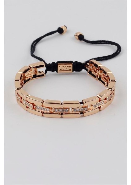 Ipli Çelik Bileklik - Altın