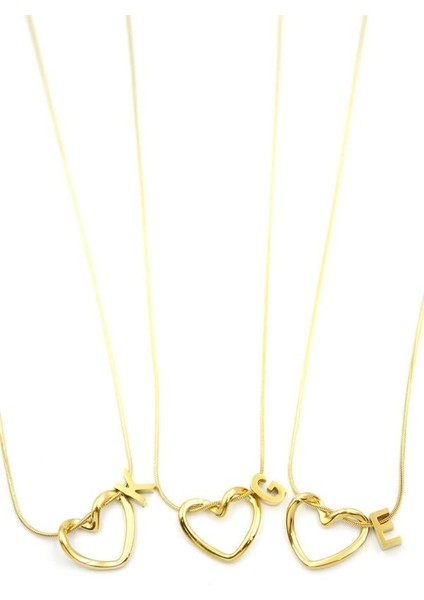 24'lü Kalp Harf Kolye - Altın fiyatları