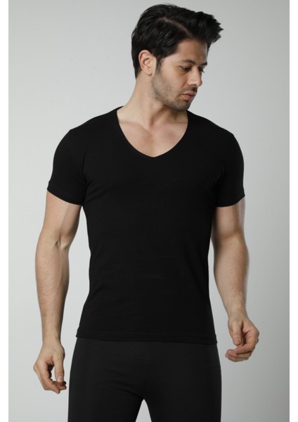 Hmd 712 6ıllı Derin V Yaka Lıkrallı Yarım Kolu Fanelle fiyatları