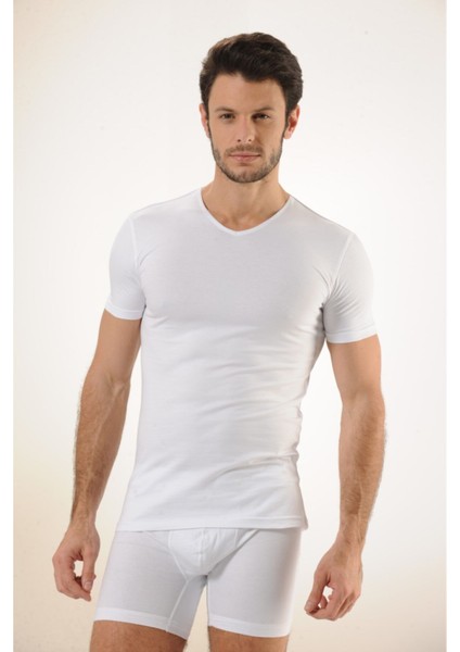 Hmd 702 6ıllı V Yaka Yarım Kolu Lıkrallı Fanılle modelleri