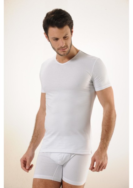 Hmd 702 6ıllı V Yaka Yarım Kolu Lıkrallı Fanılle fırsatları