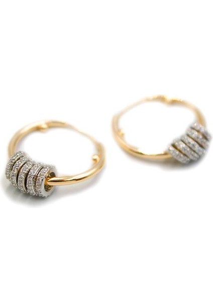 Halkalı Küpe - Büyük 2cm - Altın fiyatları