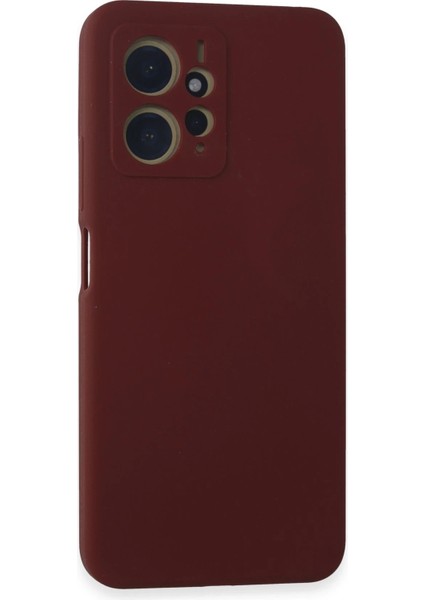 Xiaomi Redmi Note 12 4g Kılıf Nano Içi Kadife Silikon - Bordo Inslm