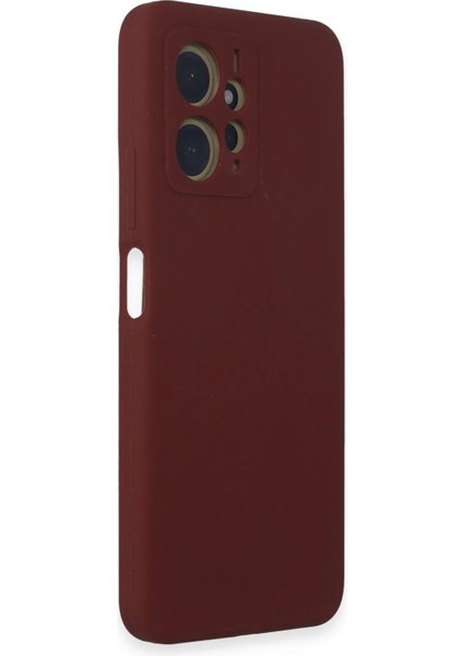 Xiaomi Redmi Note 12 4g Kılıf Nano Içi Kadife Silikon - Bordo Inslm