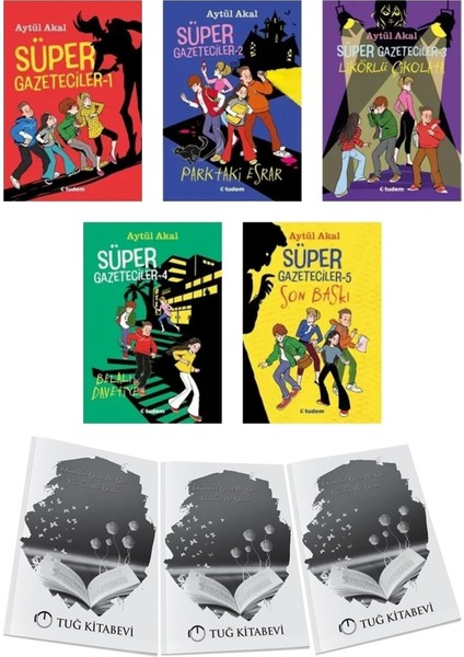 Süper Gazeteciler Parktaki Esrar Likörlü Çikolata Belalı Davetiye Son Baskı 5li Set Aytül Akal + Hediyeli