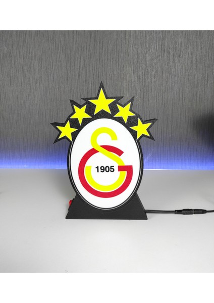 Galatasaray Gs 5 Yıldız Masa ve Duvar Lambası