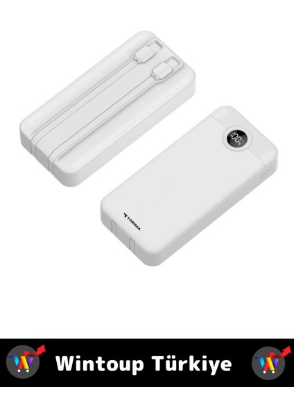 Kompakt 2 Çıkışlı Dijital Şarj Göstergeli Hızlı Şarj 10000 Mah Powerbank Taşınabilir Şarj Cihazı fiyatları