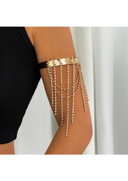 Tant Gold Sallantılı Kol Takısı Üst Kol Bileziği modelleri