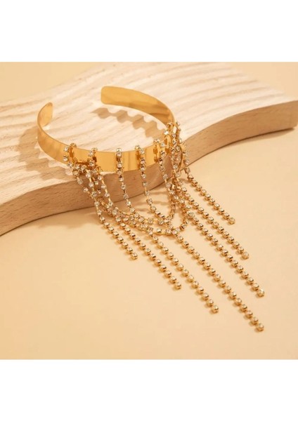 Tant Gold Sallantılı Kol Takısı Üst Kol Bileziği fırsatları