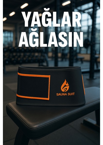 Termal Sauna Kemer Zayıflatan Kemeri Yağ Bel Göbek Eritme Incelme Terleme Korsesi