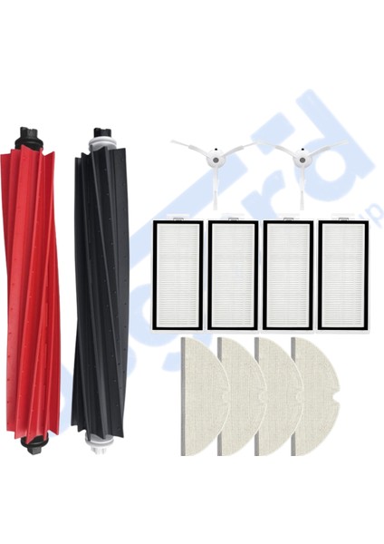 Roborock Q8 Max , Q8 Max+ Uyumlu 1 Ana Fırça 2 Yan Fırça 4 Filtre 4 Mop