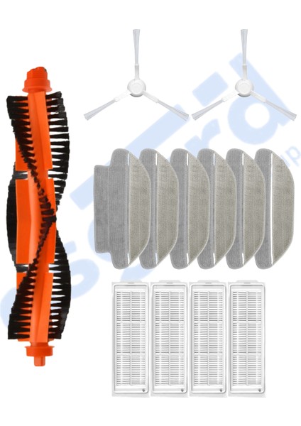 Viomi Se , V2 (Pro-Max) , V3,v3 Pro Uyumlu 1 Ana Fırça 2 Yan Fırça 4 Filtre 6 Mop