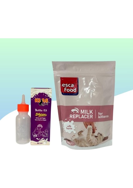 Anne Sütü Destekli Taurinli Yavru Kedi Süt Tozu 200GR + 60ML Biberon