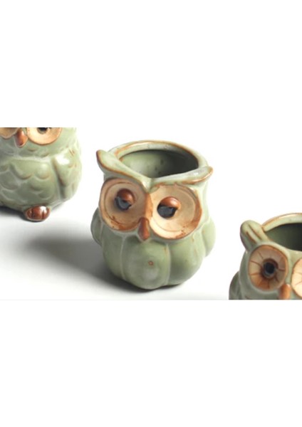 5cm Mini Baykuş Saksı Silikon Kalıp K-1066 modelleri