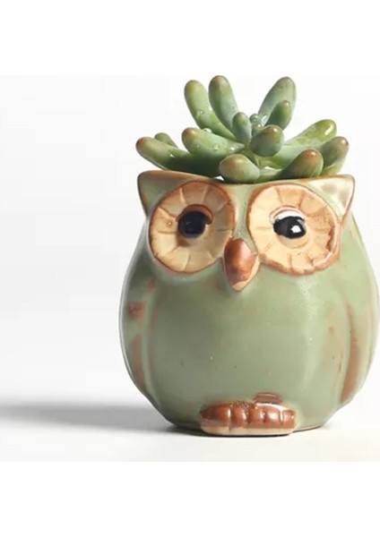 5cm Mini Baykuş Saksı Silikon Kalıp K-1066