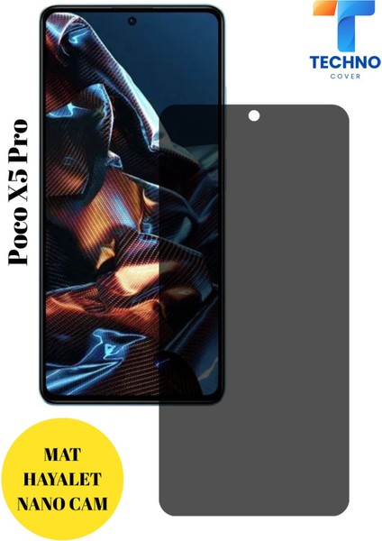 Poco X5 Pro Mat Hayalet Nano Cam Darbelere Karşı Dayanıklı Esnek Nano Ekran Koruyucu