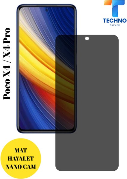 Poco X4 / X4 Pro Mat Hayalet Nano Cam Darbelere Karşı Dayanıklı Esnek Nano Ekran Koruyucu