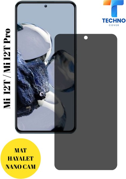 Mi 12T / 12T Pro Mat Hayalet Nano Cam Darbelere Karşı Dayanıklı Esnek Nano Ekran Koruyucu