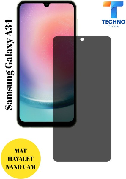 Samsung A34 Mat Hayalet Nano Cam Darbelere Karşı Dayanıklı Esnek Nano Ekran Koruyucu
