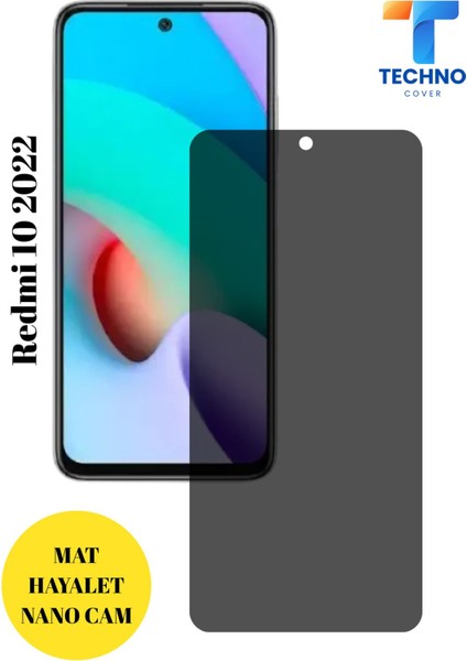 Redmi 10 2022 Mat Hayalet Nano Cam Darbelere Karşı Dayanıklı Esnek Nano Ekran Koruyucu
