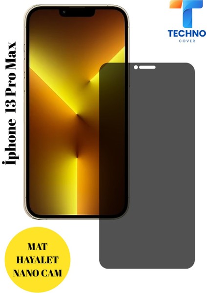 Iphone 13 Pro Max Mat Hayalet Nano Cam Darbelere Karşı Dayanıklı Esnek Nano Ekran Koruyucu