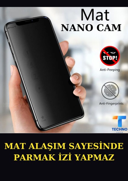 Iphone 13 Pro Max Mat Hayalet Nano Cam Darbelere Karşı Dayanıklı Esnek Nano Ekran Koruyucu