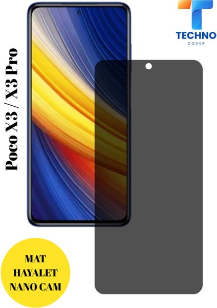 Poco X3 / X3 Pro Mat Hayalet Nano Cam Darbelere Karşı Dayanıklı Esnek Nano Ekran Koruyucu